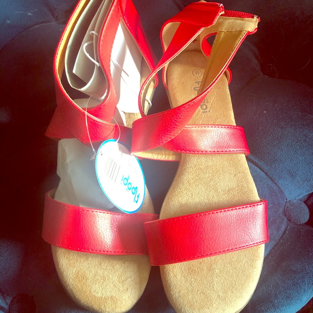 Red Floopi Sandals